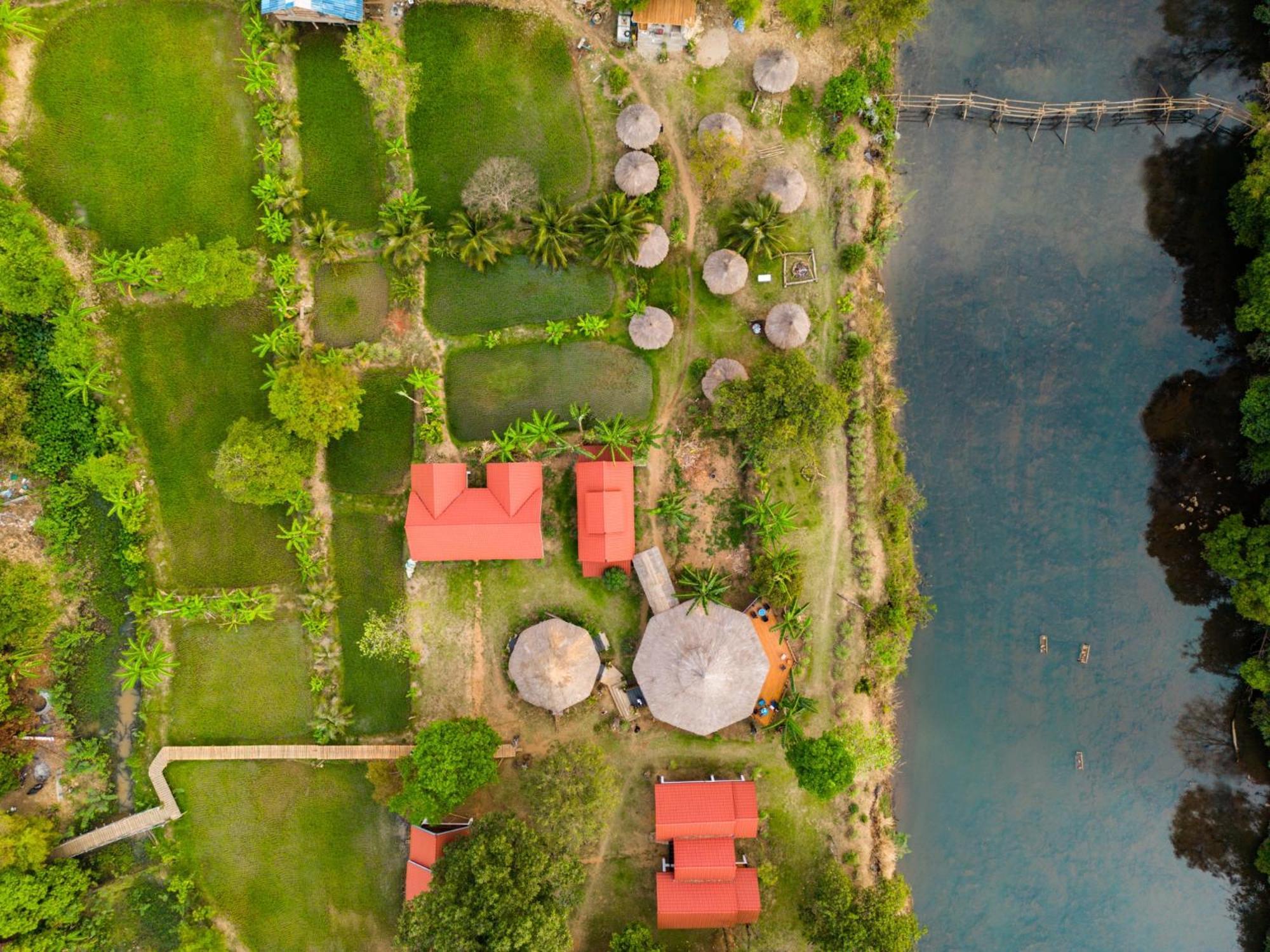Bolaven Garden Bungalow And Tent - Tad Lo Ban Kiangtat Екстер'єр фото